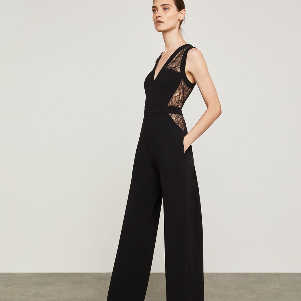 BCBG Black Lace Jumpsuit